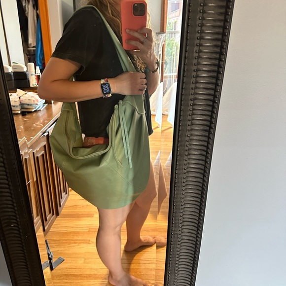 Free People Slouchy Carry All Spearmint - Picture 11 of 13